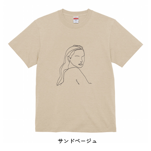 【似顔絵・イラスト】Tシャツ制作 (ラインアート) 7枚目の画像