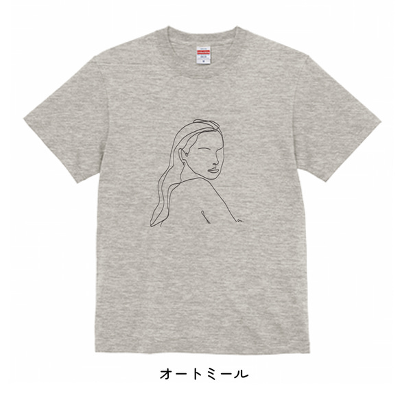 【似顔絵・イラスト】Tシャツ制作 (ラインアート) 6枚目の画像