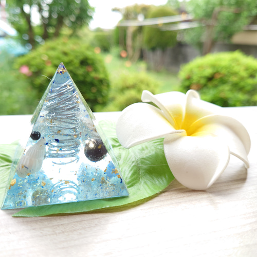 プルメリア ブルーツイスター オルゴナイト 落ちつい 