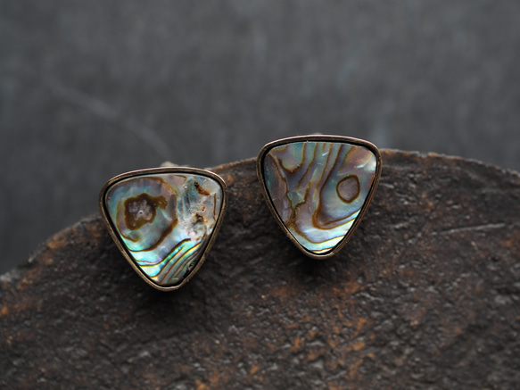 abalone shell brass pierce (hakuchuumu) 1枚目の画像
