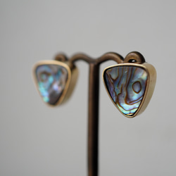 abalone shell brass pierce (hakuchuumu) 9枚目の画像