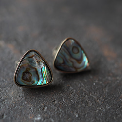 abalone shell brass pierce (hakuchuumu) 7枚目の画像