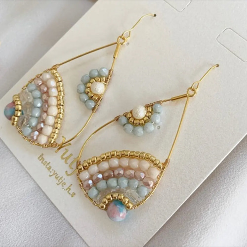 ハワイアン マーメイド ビーズ ピアス／イヤリング ピアス