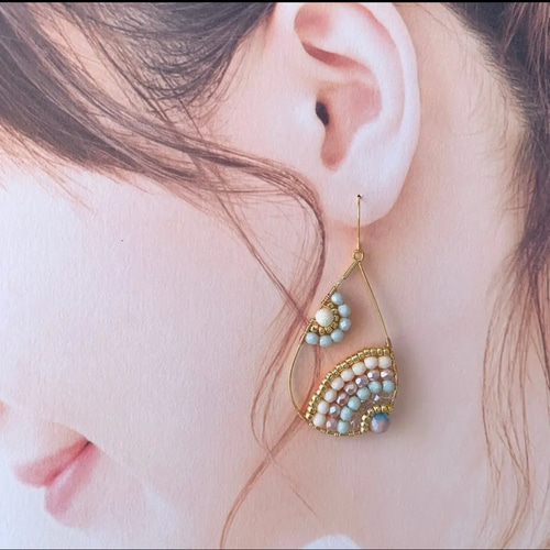 ハワイアン マーメイド ビーズ ピアス／イヤリング ピアス