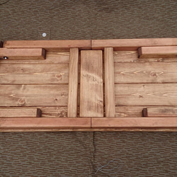 木製　折りたたみローテーブル②　　 2枚目の画像