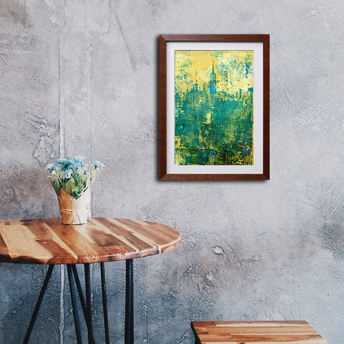 マンハッタンアクリル絵