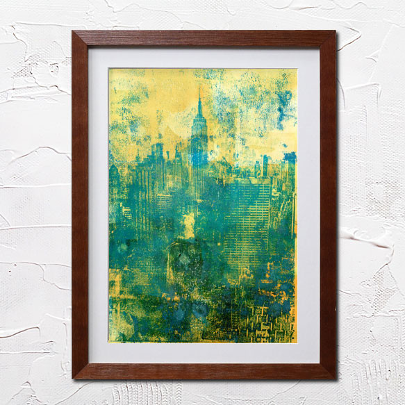 マンハッタンアクリル絵