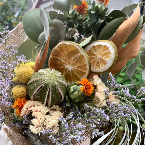 専用＊レモン&ライムボール   ドライフラワースワッグ 専用＊ライムボール&レモン ドライフラワースワッグ インテリア