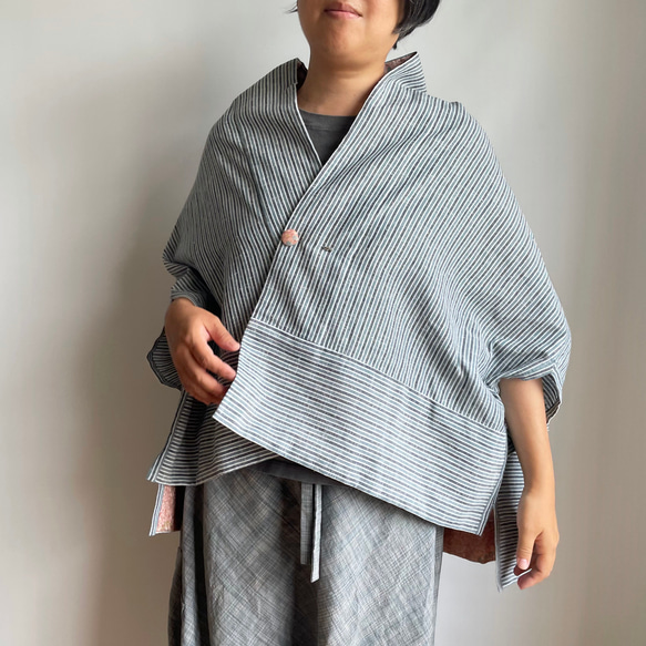 Unique | Triangle HAORI a lining & a brooch -TRH149 第1張的照片