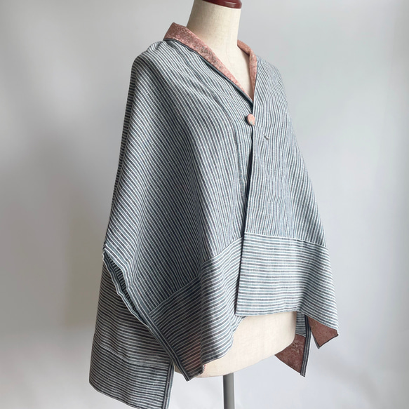 Unique | Triangle HAORI a lining & a brooch -TRH149 第12張的照片