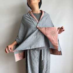 Unique | Triangle HAORI a lining & a brooch -TRH149 第8張的照片