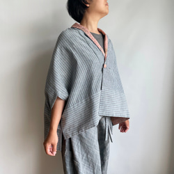 Unique | Triangle HAORI a lining & a brooch -TRH149 第6張的照片