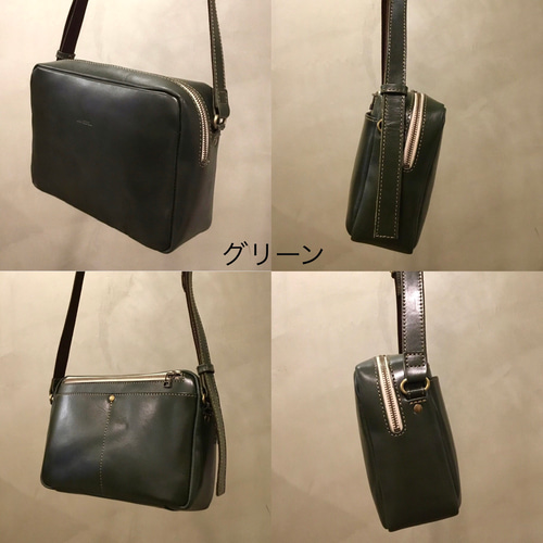 箱型ショルダーバッグ/牛革/男女兼用 ショルダーバッグ -LESS