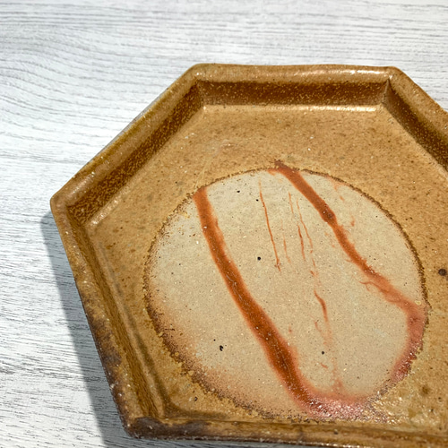 備前焼六角皿【山本年信】 中皿 備前焼ギャラリーFujimi 通販 13956839