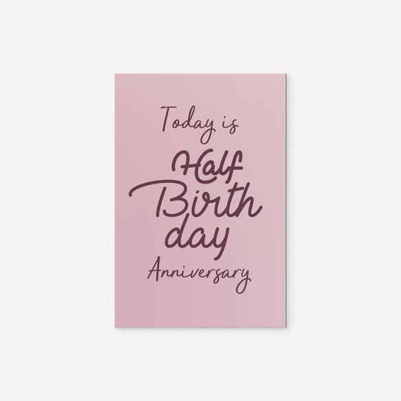月齢カード ［TYPE01］〜pink chocolate〜 | 出産・出産祝い・誕生日・日本製 5枚目の画像