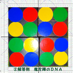 世界初！新発明　誰でも魔方陣が作れる　魔方陣計算尺　８キューブパズル +素数と魔方陣１冊 7枚目の画像