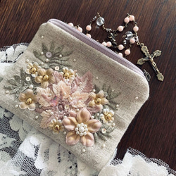 ビーズ刺繍 小銭入れ Amazon | がま口小銭入れ ビーズ刺繍 サテン コインケース AP-1