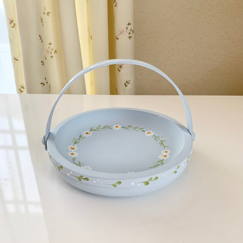 可憐な小花のキャンディトレイ トールペイント フリーボックス・小物