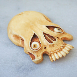 【店主コレクション放出品2】髑髏ペンダント 牙製   野晒 髑髏 骷髅 骸骨 skull netsuke スカル 根付 4枚目の画像