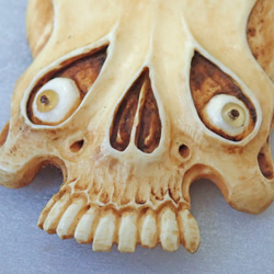 【店主コレクション放出品2】髑髏ペンダント 牙製   野晒 髑髏 骷髅 骸骨 skull netsuke スカル 根付 9枚目の画像