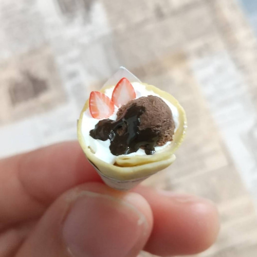 Lucky Cream Chocolate 様 チョコアイスのキーホルダー Lucky Cream