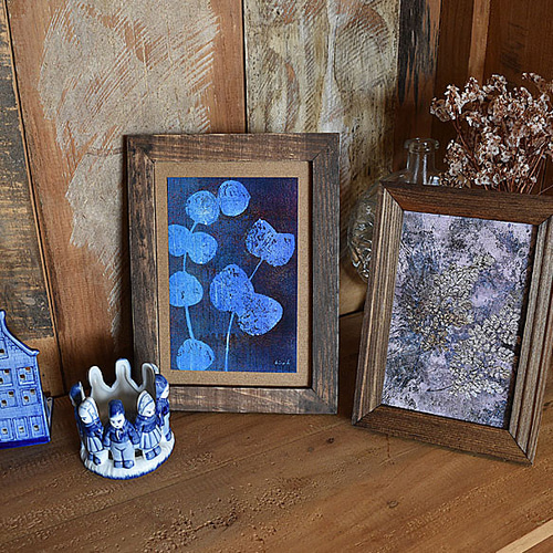 ポストカード】5枚セット ボタニカル フラワーアート 抽象 アクリル画