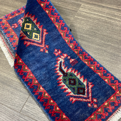 あがりかまちにも良い　手織り絨毯　アフガン　ガズニウール　27cmx91cm 9枚目の画像