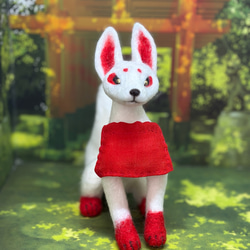 ◇ぷっくり 赤キツネ 羊毛フェルト人形 羊毛フェルト クマノッコ 通販