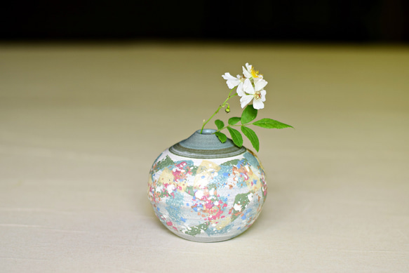 帶有嘈雜圖案的花瓶（Iw-025） 第1張的照片