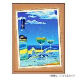 【選べる3枚組ポストカード】ビーチとワイン【作品No.365】 2枚目の画像