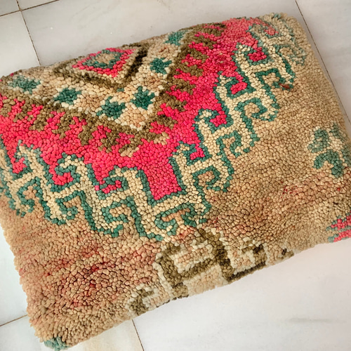 モロッコ ブジャド プフ クッションカバー クッション ラグ pouf 106