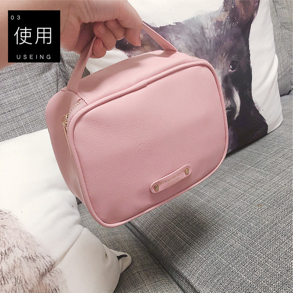 Pack and Go Organizer Makeup Bag  | PINK COLOR 3枚目の画像