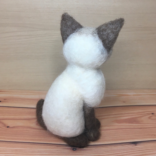 羊毛フェルト シャム猫 羊毛フェルト めぐめぐ 通販 13959799｜Creema