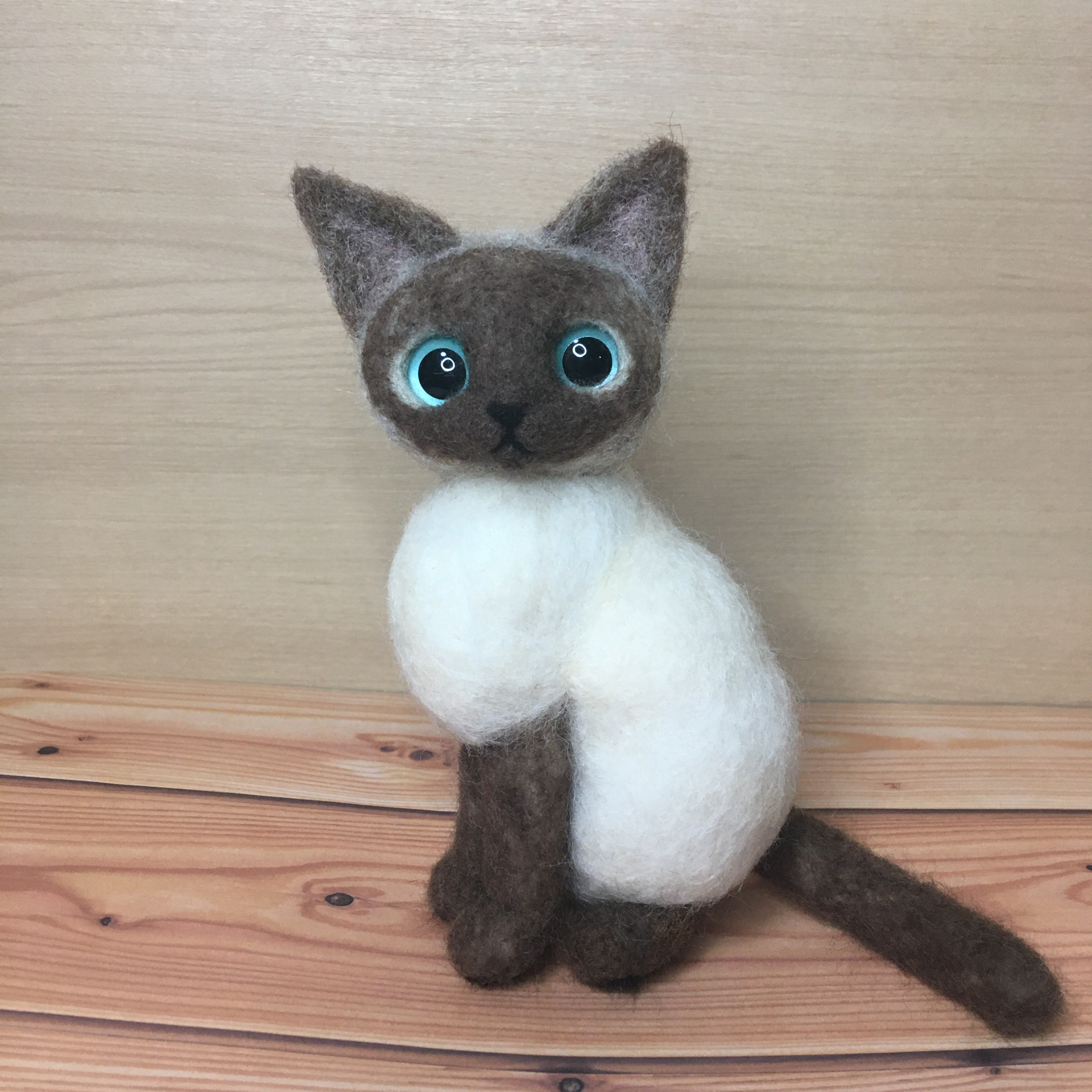 豪奢な 専用！！羊毛フェルト ハンドメイド シャム猫子猫の通販
