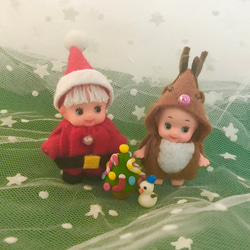 着せ替えキューピー　クリスマス　ストラップ 着せ替えキューピー クリスマス ストラップ