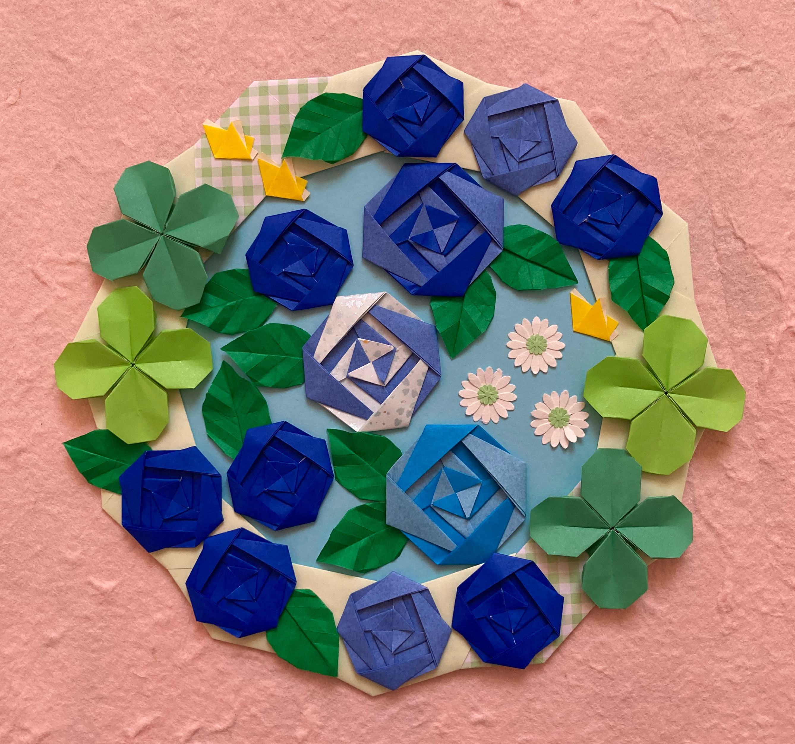 折り紙 桔梗の花 リース 折り方（niceno1）Origami Chinese