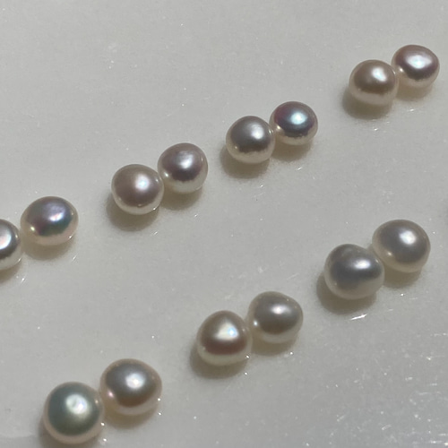 無穴✨ルースパール新入荷✨1粒バロックパール✨7mm バロック