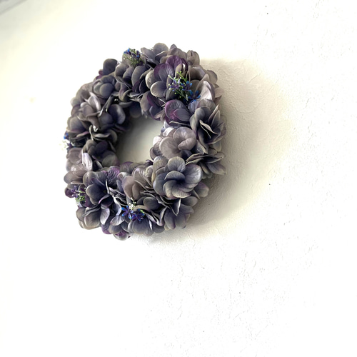 紫陽花リース 受注制作紫陽花リース