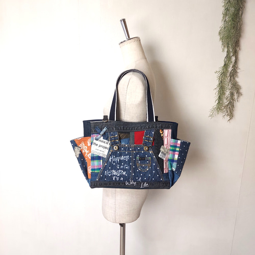 shoulder bag／ベージュデニムリメイク a4b9d8bac7ef75c833d45329577ad0