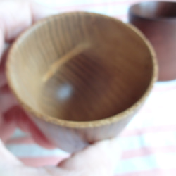 桑の木のミニカップと豆皿2点セット 9枚目の画像