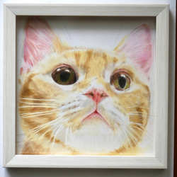 色鉛筆　パンパステル/A5 フォトフレーム入り ペット似顔絵　ギフト／インテリア 855db810be1a02820cea2e6046c609