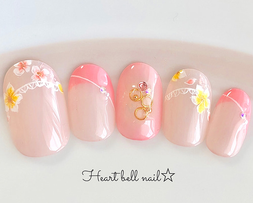 ガーデンフラワーネイル…ネイルチップ…♪ ネイルチップ（つけ爪