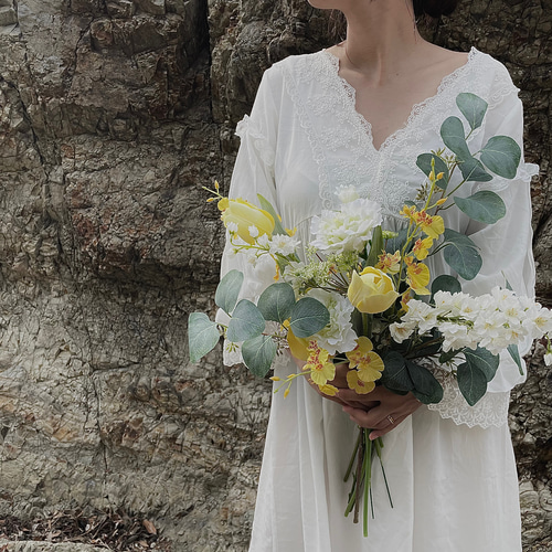 アートフラワーブーケ チューリップブーケ ウエディングブーケ  