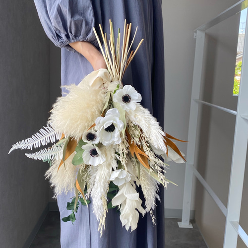 ガーデンブーケL 501 アネモネテールリード ウェディング 結婚式