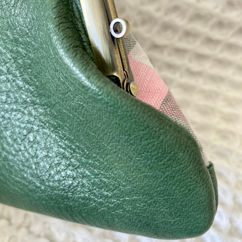 本革ver.親子がま口財布*ミナペルホネンmina-perhonenの 本革ver.親子がま口財布*ミナペルホネンmina-perhonenの