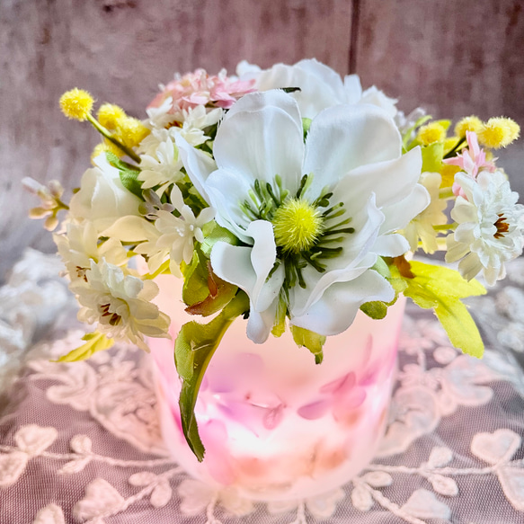 華やか　LEDライト　花キャンドル　特価 1枚目の画像