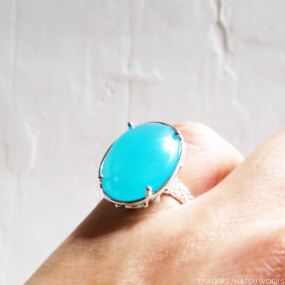 アマゾナイトリング / Ice Amazonite Ring 5枚目の画像