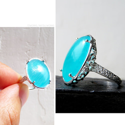 アマゾナイトリング / Ice Amazonite Ring 3枚目の画像