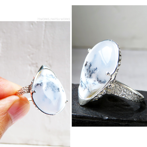 デンドリティックオパールリング / Dendritic Opal Ring 3枚目の画像