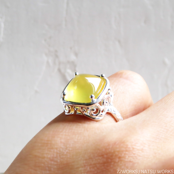 イエローオパール リング / Yellow Opal Ring 5枚目の画像